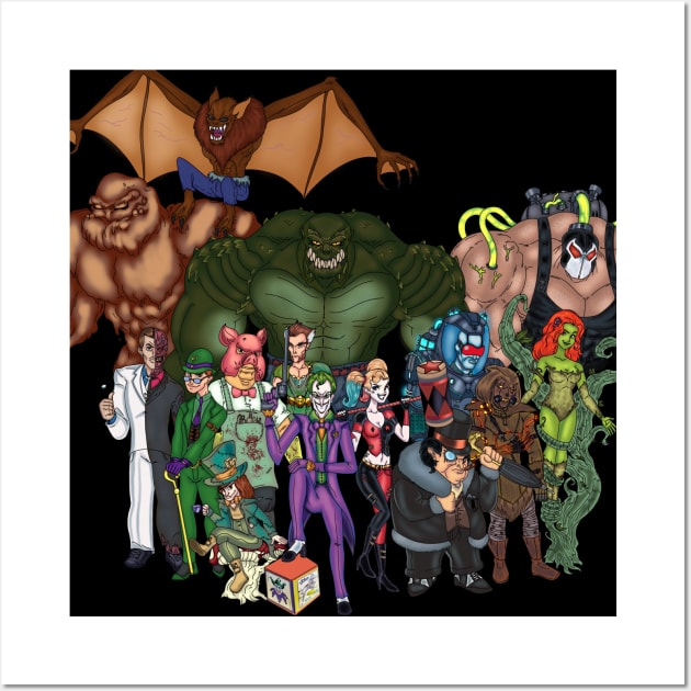 Batman villains Wall Art by The M 101